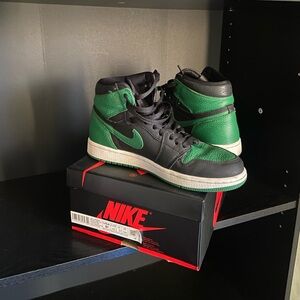 Jordan 1 Retro High Pine Green Black